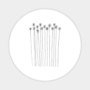 tall flowers Magnet